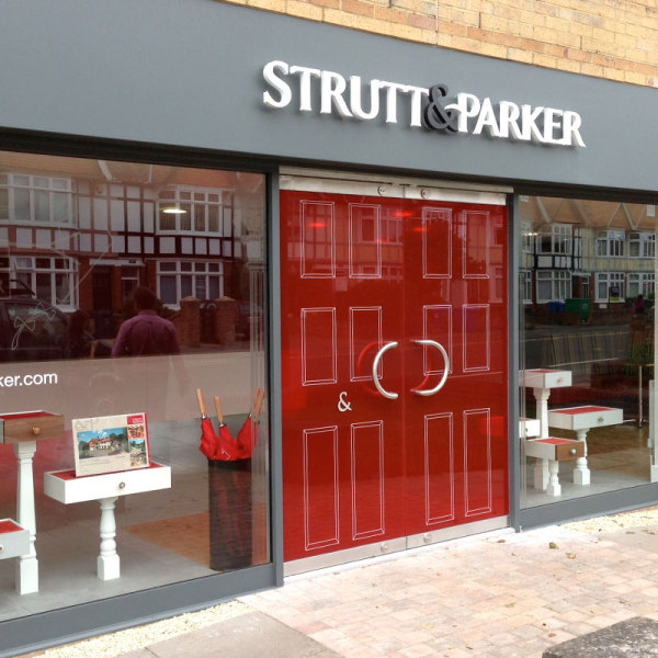 Strutt & Parker Shop Branding
