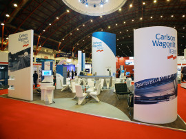 Carlson Wagonlit Travel exhibition  stand build