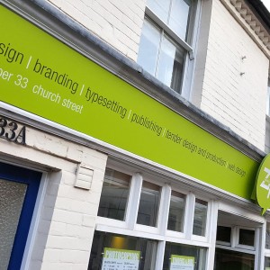 Zip Imagesetters new shop front signage