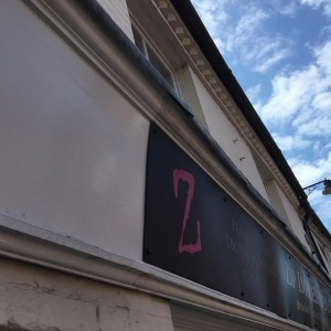 Zip Imagesetters old shop front signage before replacement